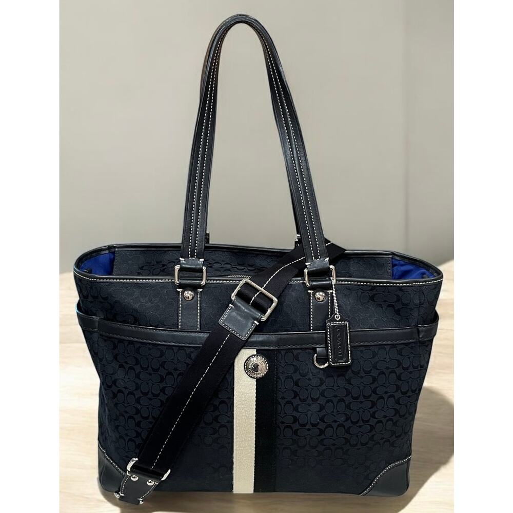 Y2K Coach F13813 Voyager Signature Diaper/Multifunction Tote Bag